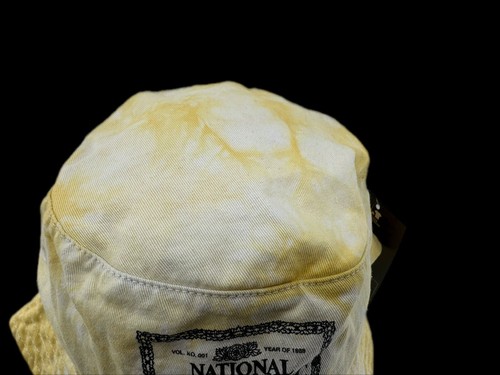 National Geographic Yellow Tie Dye Bucket Sun Hat Cl, Garden Hat, Hiking Hat New - Picture 2 of 7