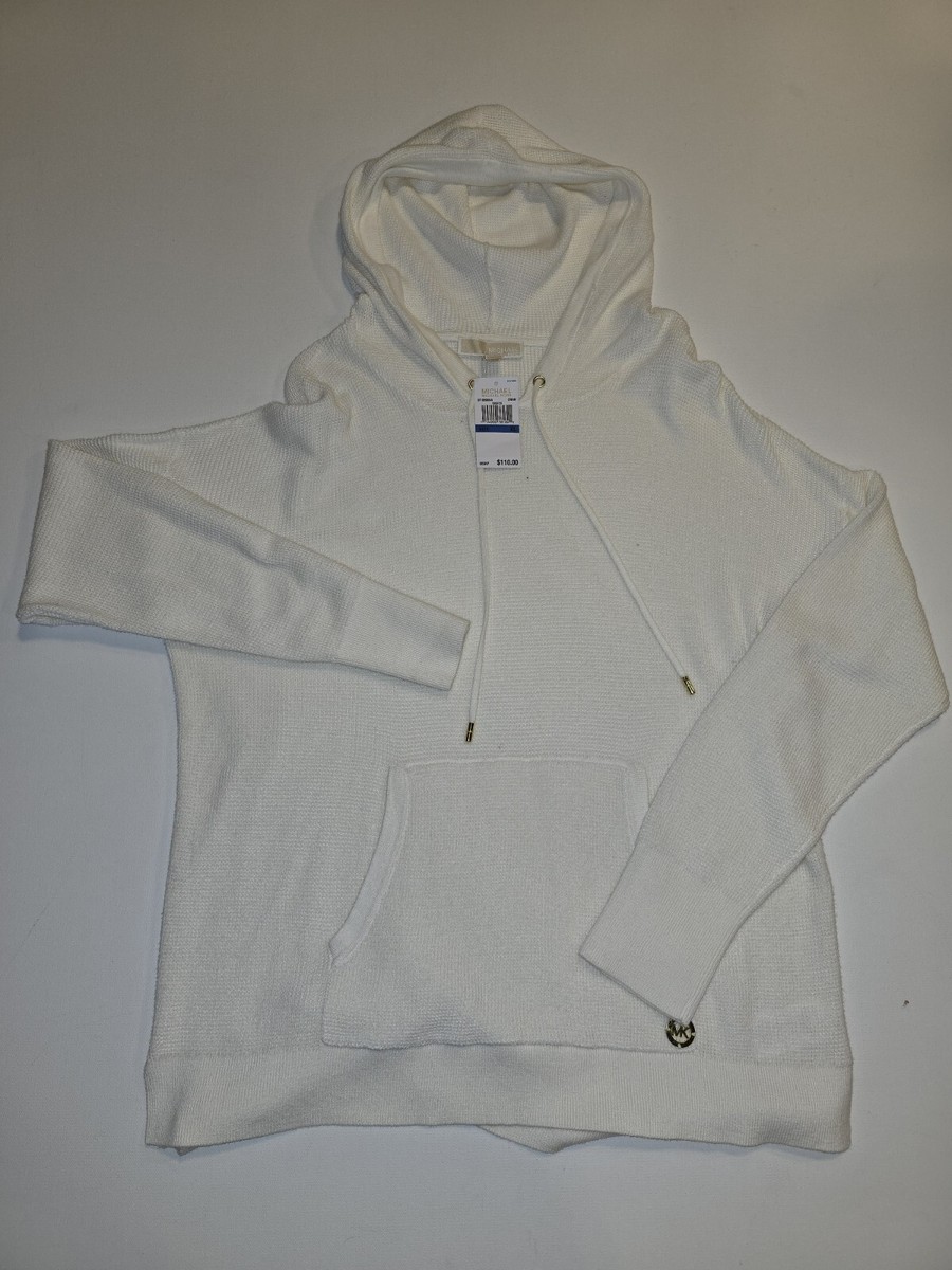 Mens Fleece Xl White Hoodie White Michael Kors Fleece Lined Hoodie
