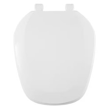 Eljer Emblem Round Closed Square Front Toilet Seat In White  Plastic Centoco