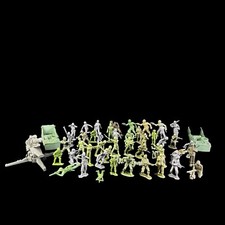 Vintage 1960s Marx MPC Plastic Military US Army Men Toy Soldiers Lot Of 52