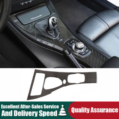 For BMW M3 E90 2008-2013 Carbon Fiber Vinyl Central Console Gear Shift Panel 1pc