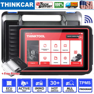 ThinkCar OBD2 Diagnostic Tool Car All System Scanner TPMS ECU Coding Active Test
