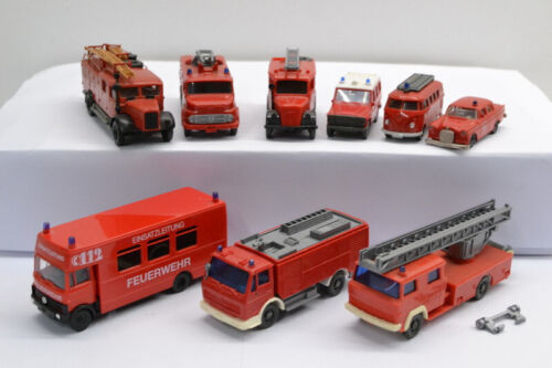 Wiking Feuerwehr Brekina Roco Leiterwagen Einsatzwagen PKW / LKW 1:87 - Set G11 - Bild 1 von 12
