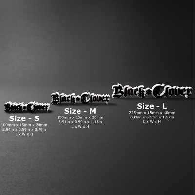 Black Clover - Anime 3D Printed Logo Display Sign