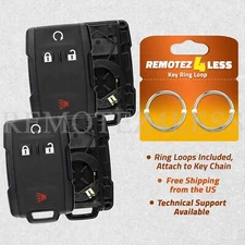 2 Remote for 2007 2008 2009 2010 2011 2012 2013 Chevrolet Silverado  Shell Case