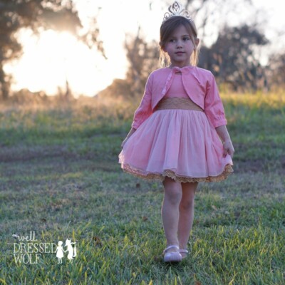 well dressed wolf princess dress Well Dressed Wolf Wildling Pink Gold Princess Dress Size 10 NWT