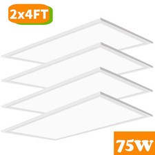 2x4FT LED Flat Panel Troffer Light 5000K Recessed Back-Lit Drop Ceiling Lights