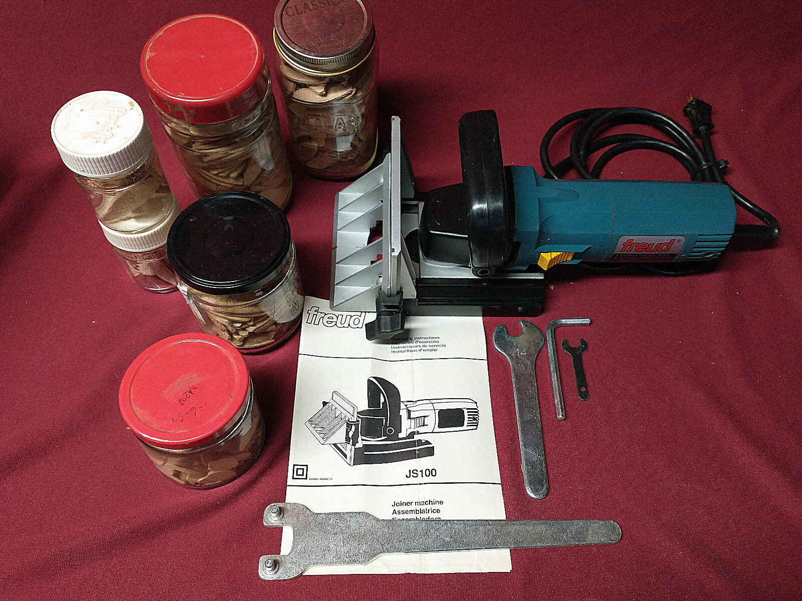 Freud JS100 JS 100 4" Biscuit/plate Joiner and Biscuits eBay