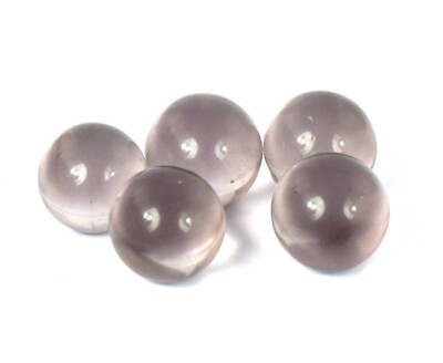 80 Ct.+ Brazilian  Pink Morganite Round Gemstone Ball 5 Pcs Lot