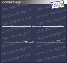 Adesivi imbarcazione barca marinello eden 22