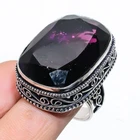 Amethyst Gemstone 925 Silver Handmade Jewelry Ring Size 9