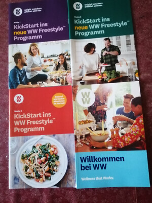 WEIGHT WATCHERS     3 KICKSTART HEFTE 2019 UND WILLKOMMEN 2018 SMARTPOINTS .