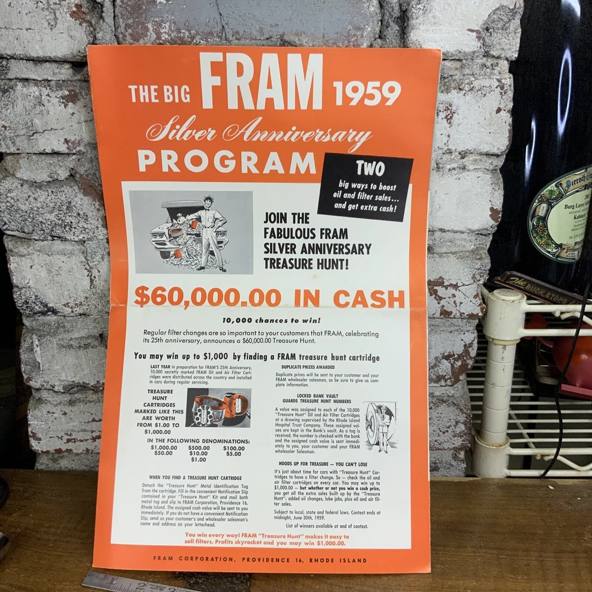 Fram oil outlet filter chart