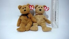 Ty Cashew Fuzz Bear Beanies Plush Soft Toys cw Labels 21cm approx