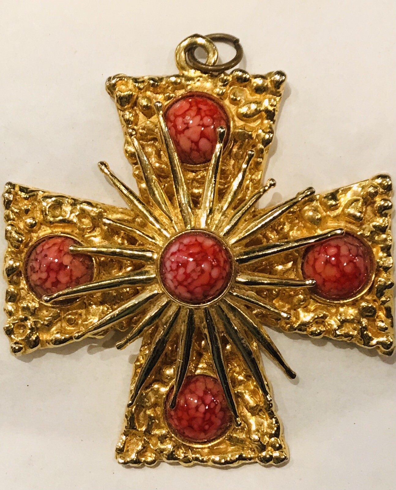 KJL Kenneth Jay Lane  MALTESE CROSS PENDANT - image 1