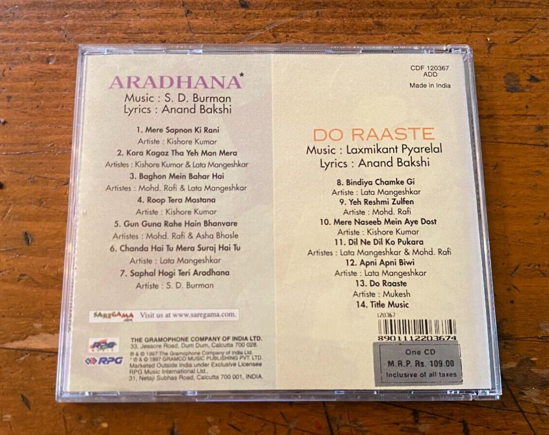 Lyrics Aradhana Baghon Mein Bahar Hai Hindi Bollywood Soundtrack