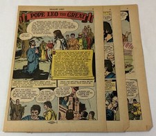 1961 six page cartoon story ~ POPE LEO THE GREAT