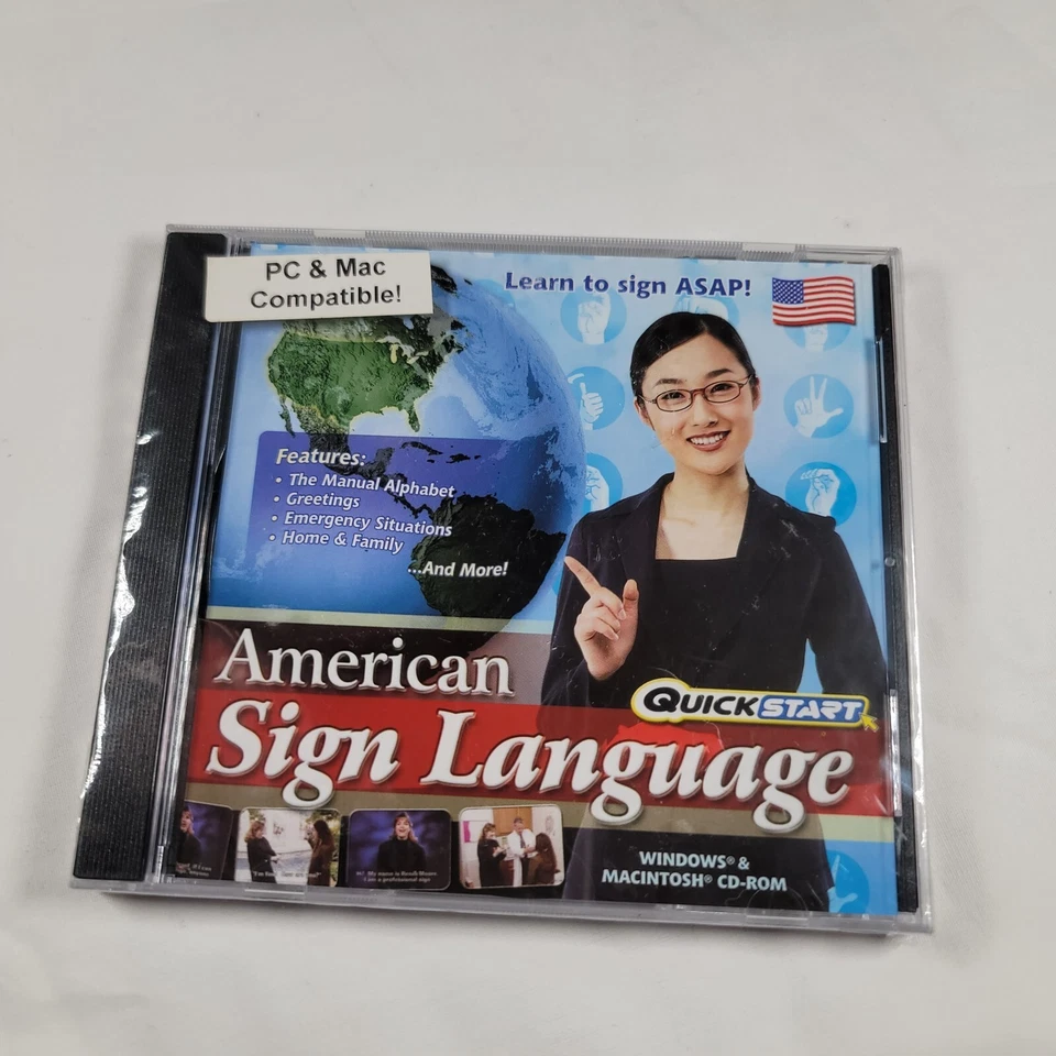 PC de inicio rápido lenguaje de señas americano nuevo Win7 XP alfabeto saludos emergencias Foto 2 de 4