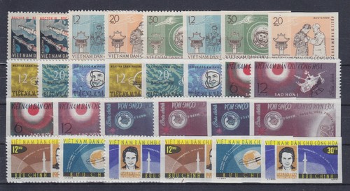 VIETNAM 1962-1966 ESPACIO 23 COMPLETO MONTADO SIN MONTAR O NUNCA MONTADO ** JUEGOS + 8 FDC - Imagen 2 de 7