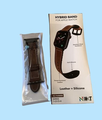 Hybrid Brown Leather Band For Apple Watch By Next 42/44mm Series 1+2+3+4 