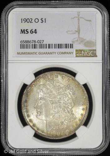 1902-O $1 Morgan Silver Dollar NGC MS 64 |  Uncirculated UNC BU