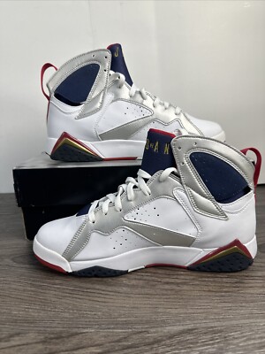 Men\'s Size US‎ 11.5 - Jordan 7 Retro Olympic 2004 White Gray Black Red s-l400.jpg main image 3