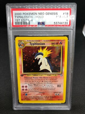 Pokemon Card 2000 English Neo Genesis Typhlosion 18/111 1st first