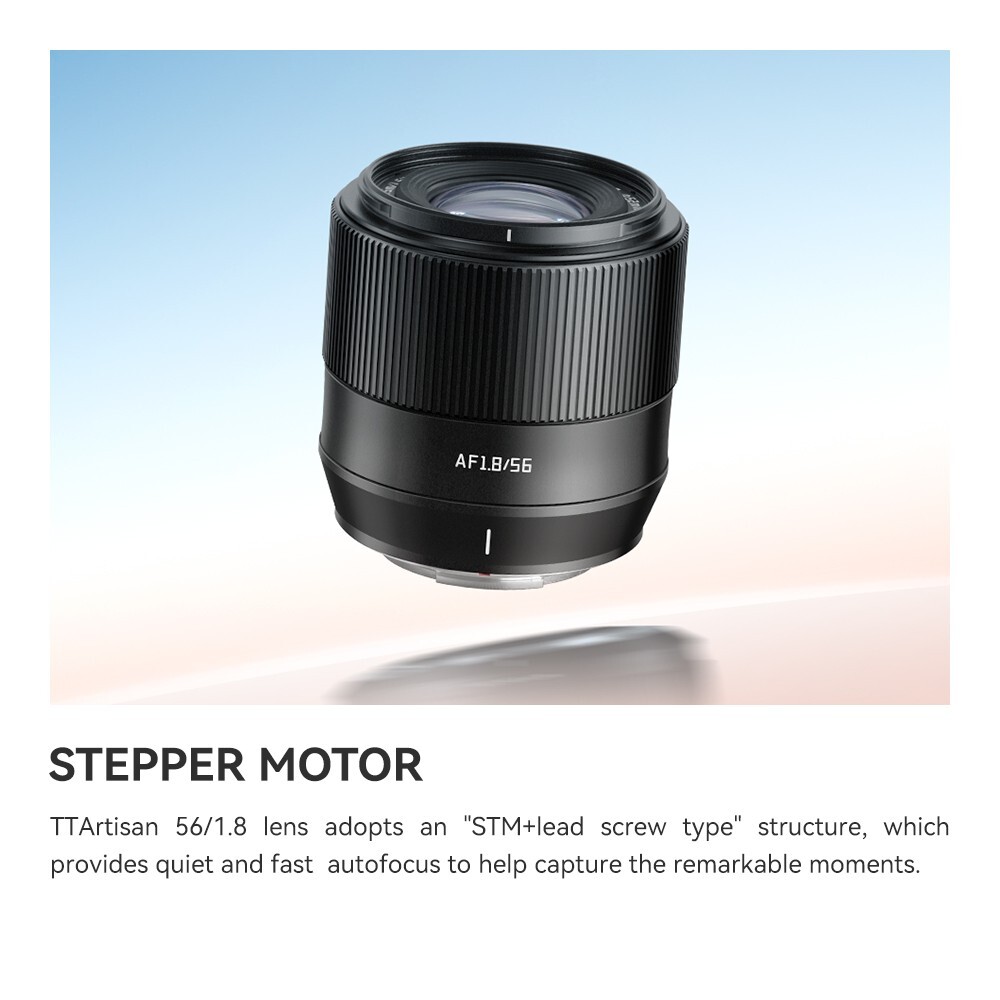 TTartisan AutoFocus 56mm F1.8 Portrait Lens for fujifilm XF TTartisan AutoFocus 56mm F1.8 Portrait Lens for fujifilm XF