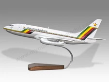 Boeing 737-200 Air Zimbabwe Desk Wood Airplane New Model Small Scale 1/100