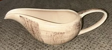 Large BARKWOOD Vernonware Hand-Painted 10” Gravy Boat Mid Century MCM  USA