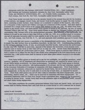 JUDY GARLAND - DOCUMENT MULTI-SIGNED 04/19/1961 CO-SIGNED BY: WILLIAM GRUMAN