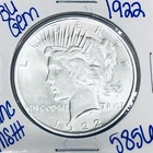 1922 BU UNCIRCULATED SILVER PEACE DOLLAR AUTHENTIC U.S. MINT FREE SHIPPING 5856