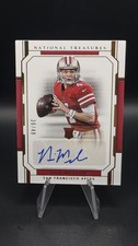 2018 Panini National Treasures Rookie Signature Nick Mullens #105 Gold /49 