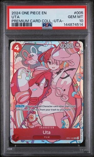 2024 One Piece Uta Premium Card Collection - OP01-005 English PSA 10