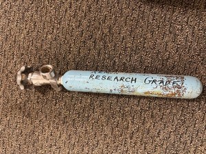 Xenon Empty Fuel Cylinder Research Grade Gas Cylinder 5-10 Liters Dated 3-19-93