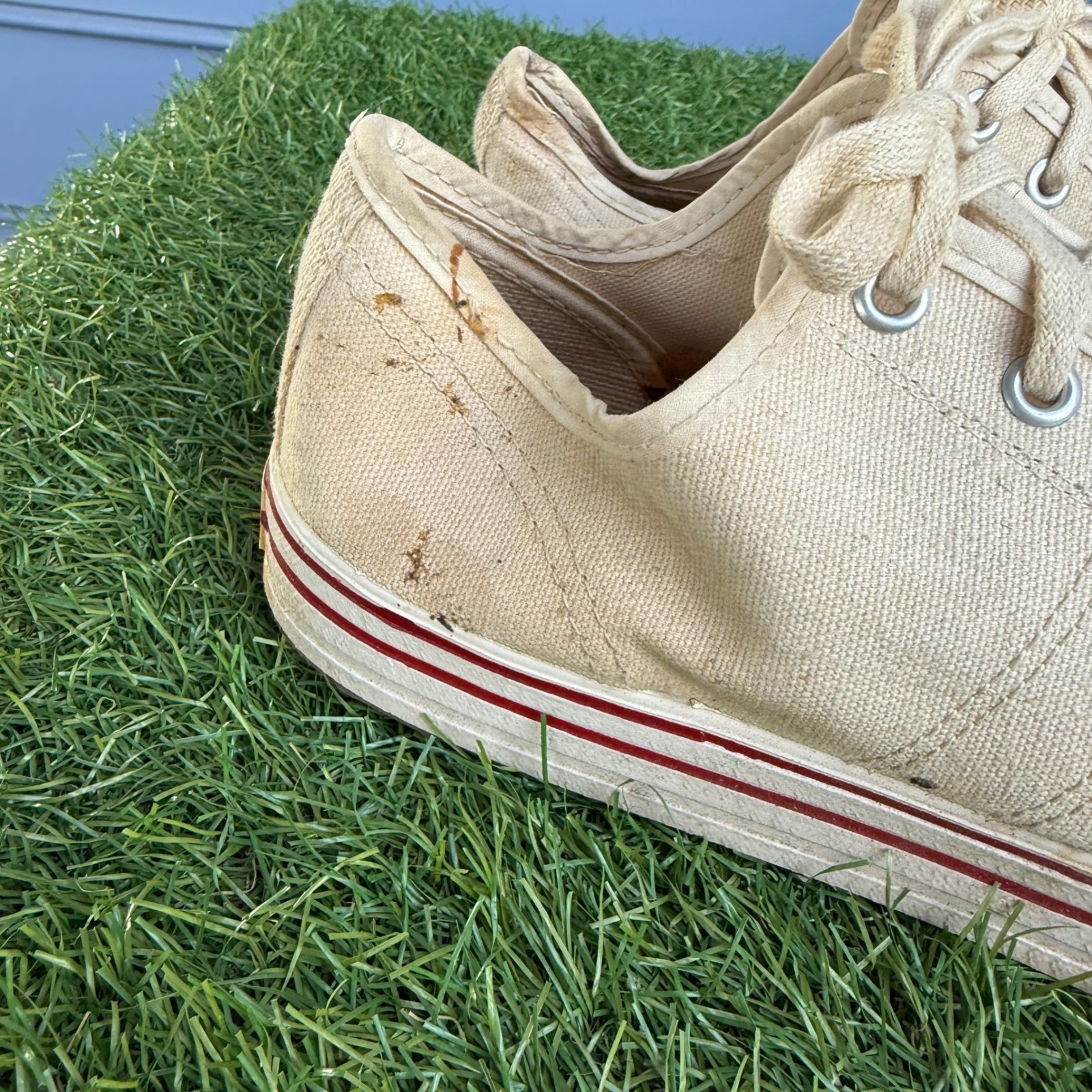 Vtg 60s 50s Converse Chuck Taylor All Star Blue Label Mens Size 8 Low Rare USA thumbnail 3