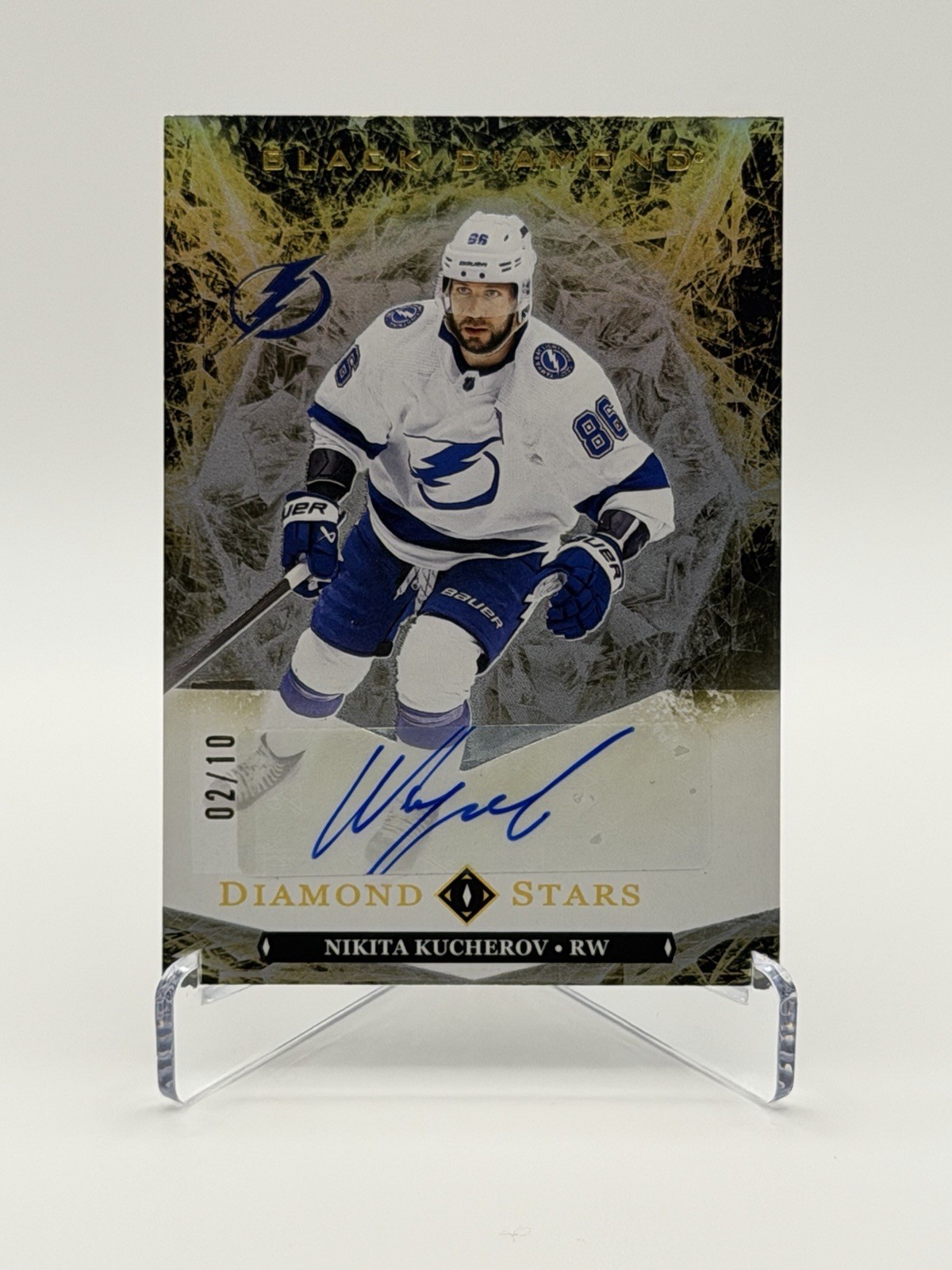 2024-25 Upper Deck Black Diamond Nikita Kucherov AUTO Diamond Stars #BDS-NK /10