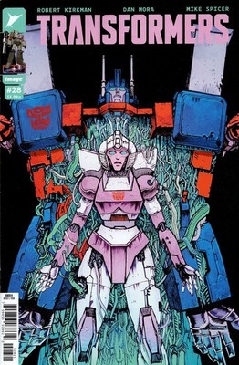 Transformers #28 cover B Johnson Kirkman Mora Mirage Bulkhead Arcee Image Comics