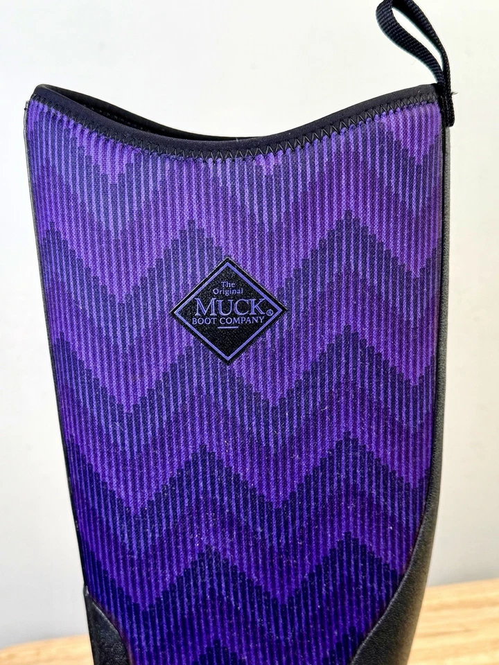 The Original Muck Boot Chore Boot womens  9 TALL PURPLE #090018 - Image 3 of 4