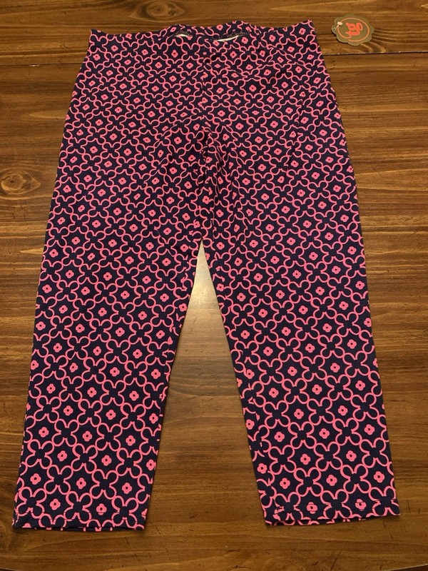 TOTAL GIRL BLUE AND PINK CAPRI LEGGINGS SIZE XL 14 16 NEW WITH TAGS NWT
