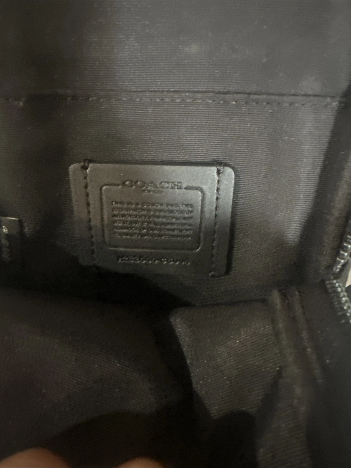 BORSA A MANO COACH ADEN CROSSBODY CS044 PELLE NERA CIOTTOLI BORSA TELEFONO