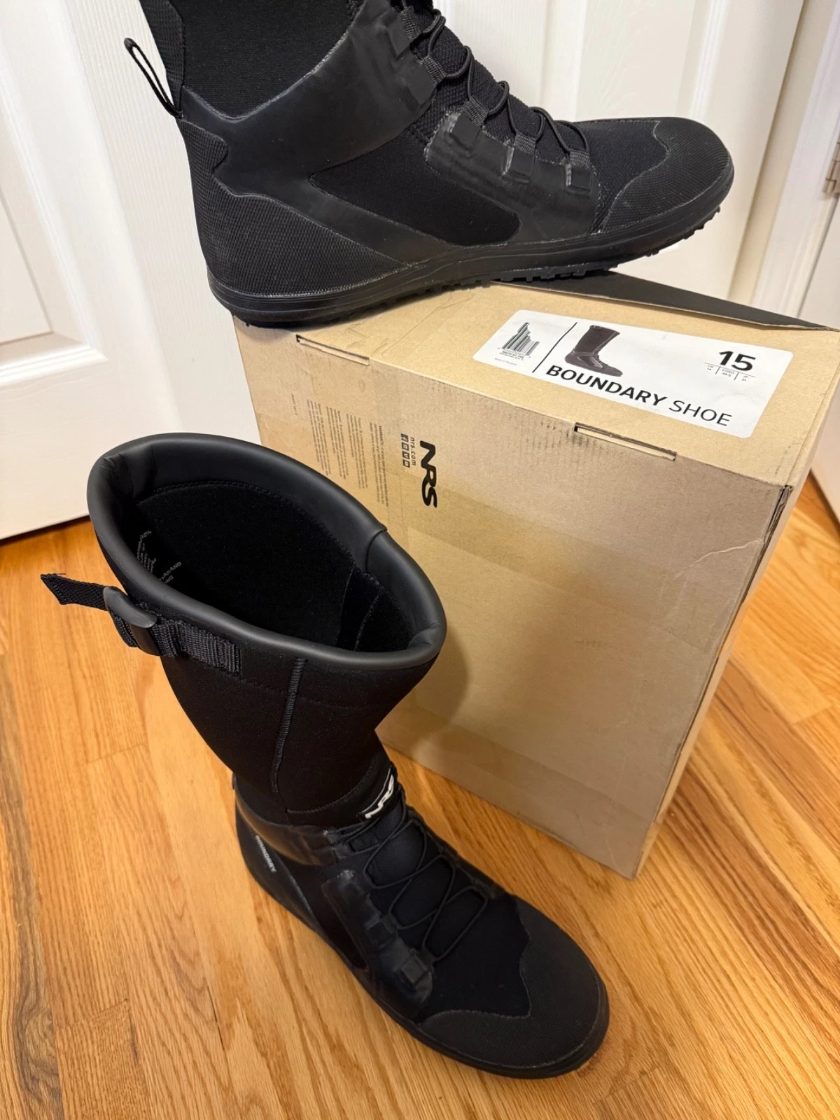 NRS Boundary Shoe Size 15 Mens Boating Boot Neoprene Traction Sole Pristine