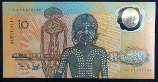 Australia UNC 10 Dollars Banknote 26.1.1988. Serial # AA 08050180. Pick # 49a