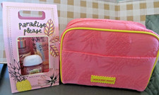 Bath Body Works Pink Pineapple Sunrise 3 Piece Mini Gift Set Makeup Bag