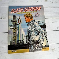 Vintage Flash Gordon Coloring Book 1958 Saalfield Publishing Illustrated Pages