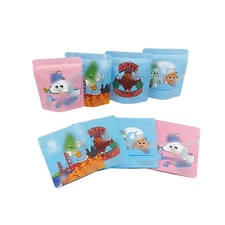 2pc-100pc Smell Proof Mylar Bags 3.5g Resealable Zip Seal for Food Storage Pouch