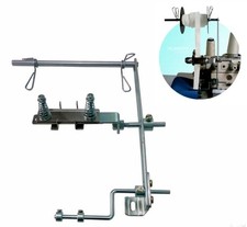 Tape, ribbon & elastic band rack/reel with elastic tension bracket for overlock