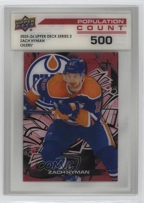 2025-26 Upper Deck Series 2 Population Count 500 Zach Hyman #PC-48 0c2n