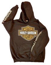 Harley-Davidson Men's  Logo Pullover Hoodie Size M Front & Back Graphics