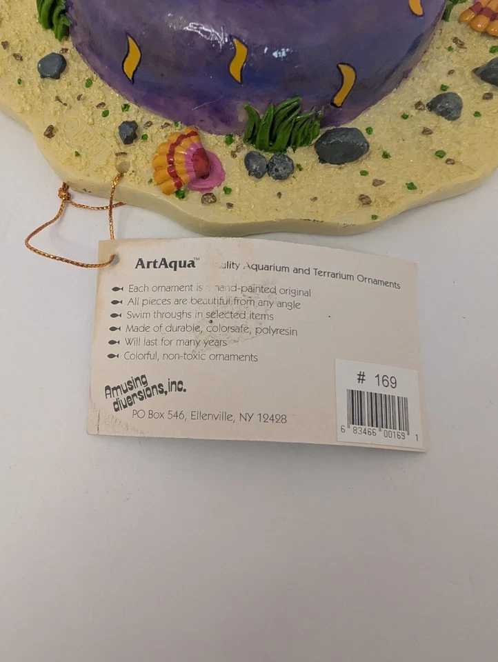 ArtAqua Acuario Sea Shell Caracola Casa Estatua Pecera Pintado a Mano Resina Nuevo Foto 3 de 4